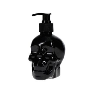 Black skull shiny hard plastic pump filled will coconut lime hand soap.NWT